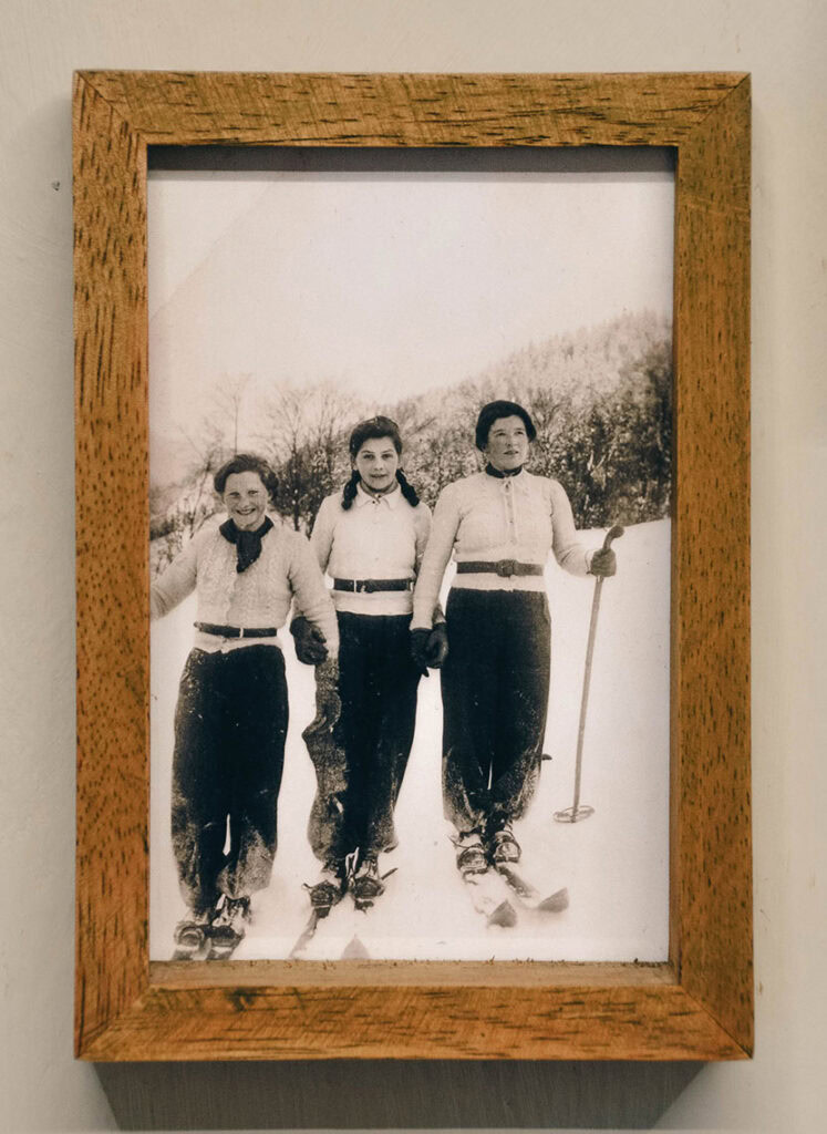 Altes Foto Skifahren 1930er NÖ Nestelberg