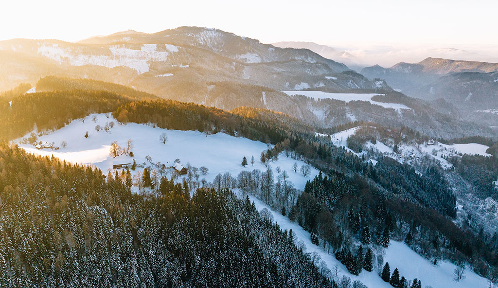 Winterlandschaft rund um Nestelberg